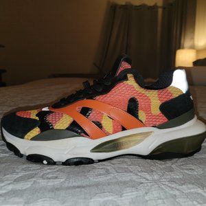 Valentino Garavani Men's Sneakers - Orange Black Camo - EU 42/US 9